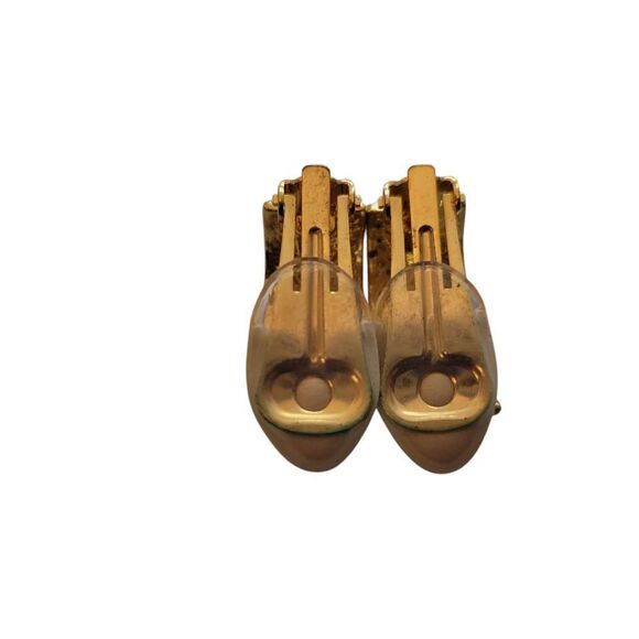 American Flag Gold clip on earrings - Picture 3 of 4